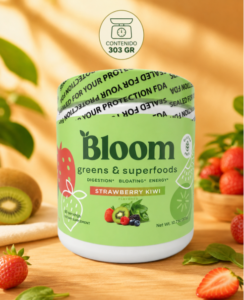 Bloom Greens & Superfoods — 303g | Energía y Digestión
