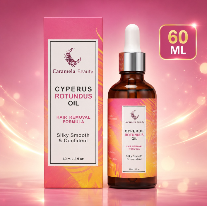 Cyperus Rotundus Oil — 60ml | Fórmula Depiladora Caramela Beauty