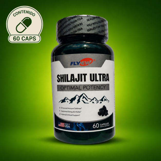 Shilajit Ultra Optimal Potency — 60 Cápsulas | FlyUp