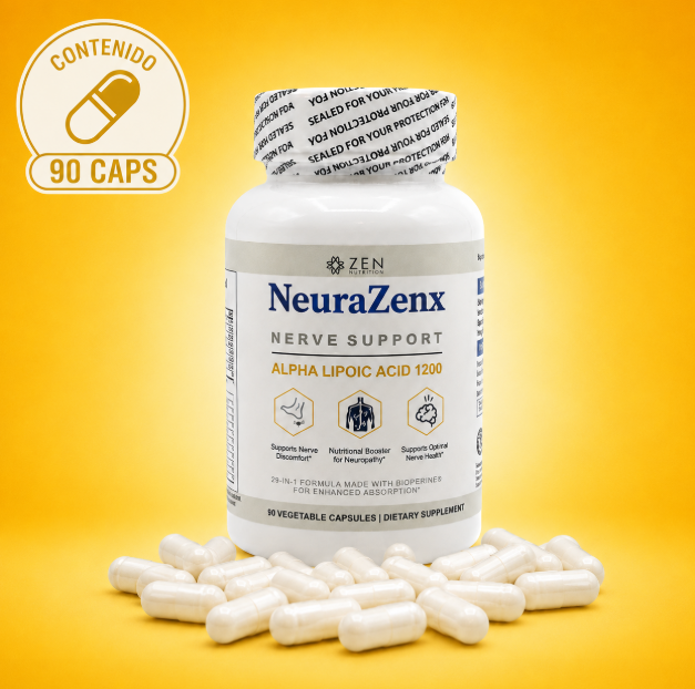 NeuraZenx Nerve Support — 90 Cápsulas | Alpha Lipoic Acid 1200