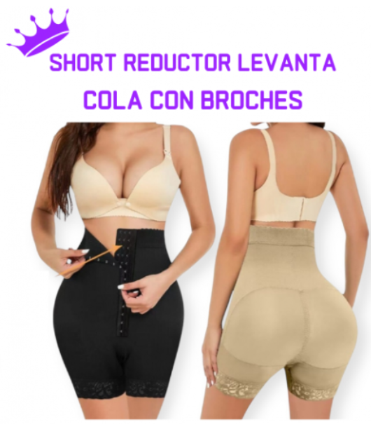 Short Reductor Levanta Cola con Broches - Faja Colombiana