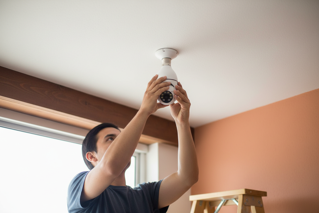 Instalación de cámara en socket estándar
