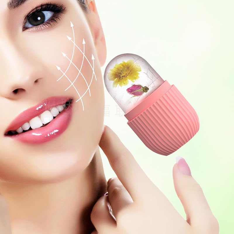 Rodillo de Hielo Facial - Reduce Hinchazón y Cierra Poros