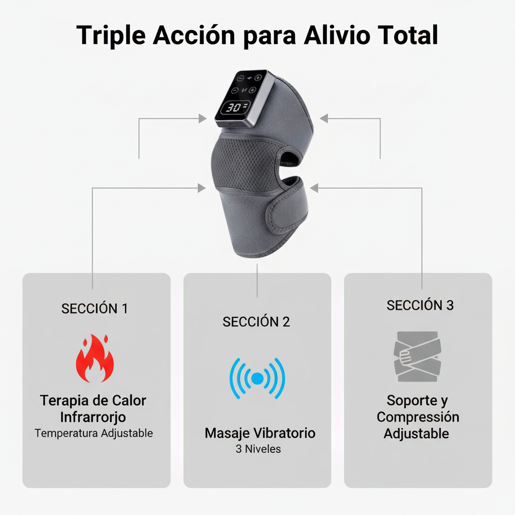 Triple acción rodillera térmica